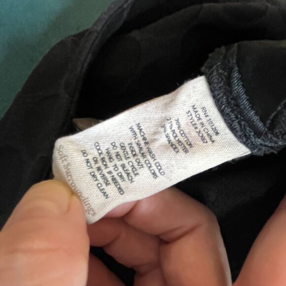 Soft Surroundings Pull On Stretch Straight Leg Ankle Pants Black Size Medium - Picture 4 of 8